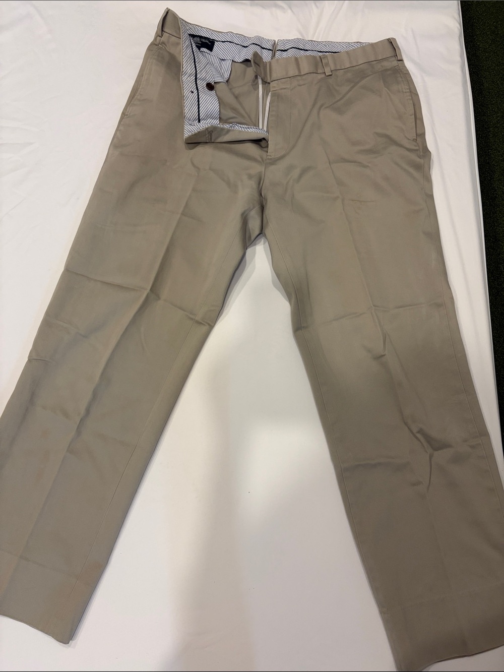 Brooks Brothers Khaki Chinos in Light Beige